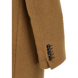 Beige Virgin Wool Coat