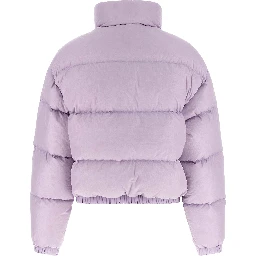 Purple Nylon Full-Length Jacket
