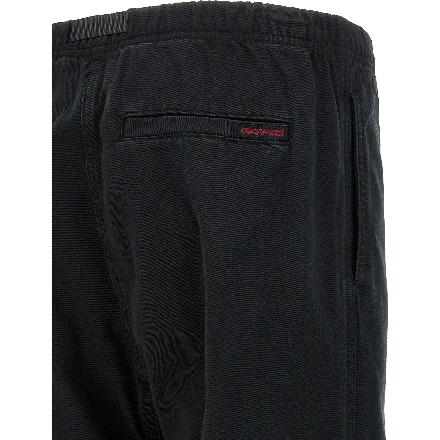 Black Cotton Casual Pants