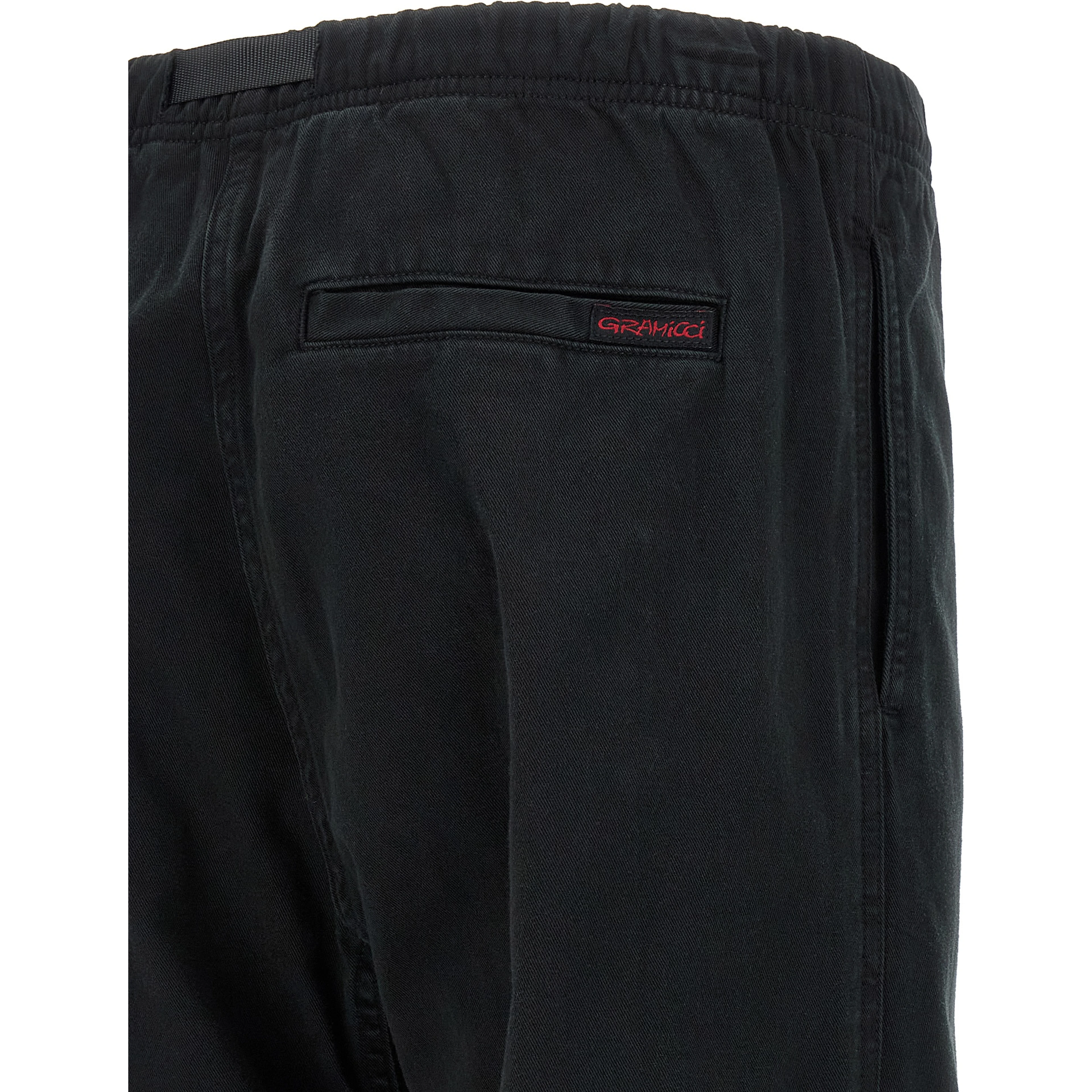 Black Cotton Casual Pants