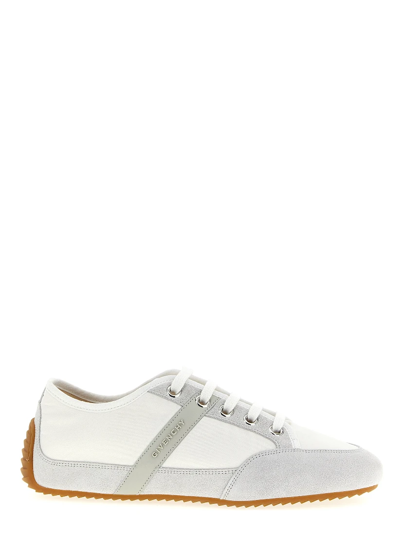 White Polyamide Low Top Sneakers