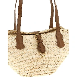 Beige Cork Shoulder Bag
