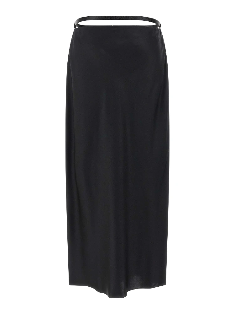 Black Silk Midi Skirt alternative