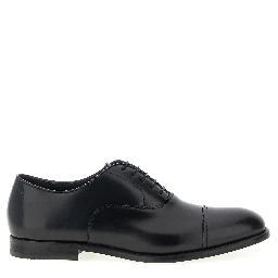 Black Calfskin Oxfords And Derbies
