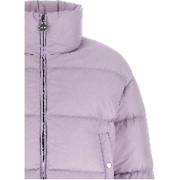 Purple Nylon Full-Length Jacket