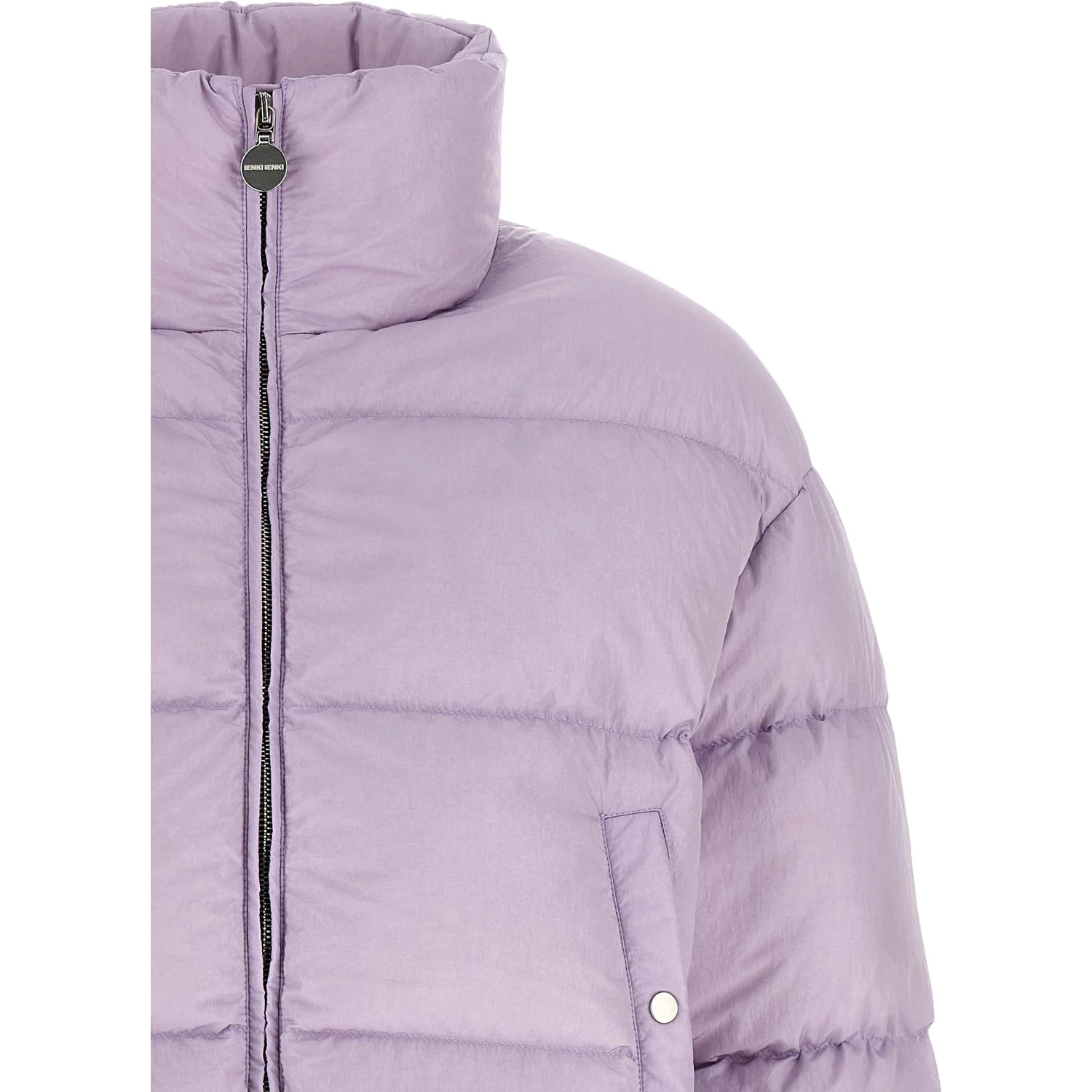 Purple Nylon Full-Length Jacket