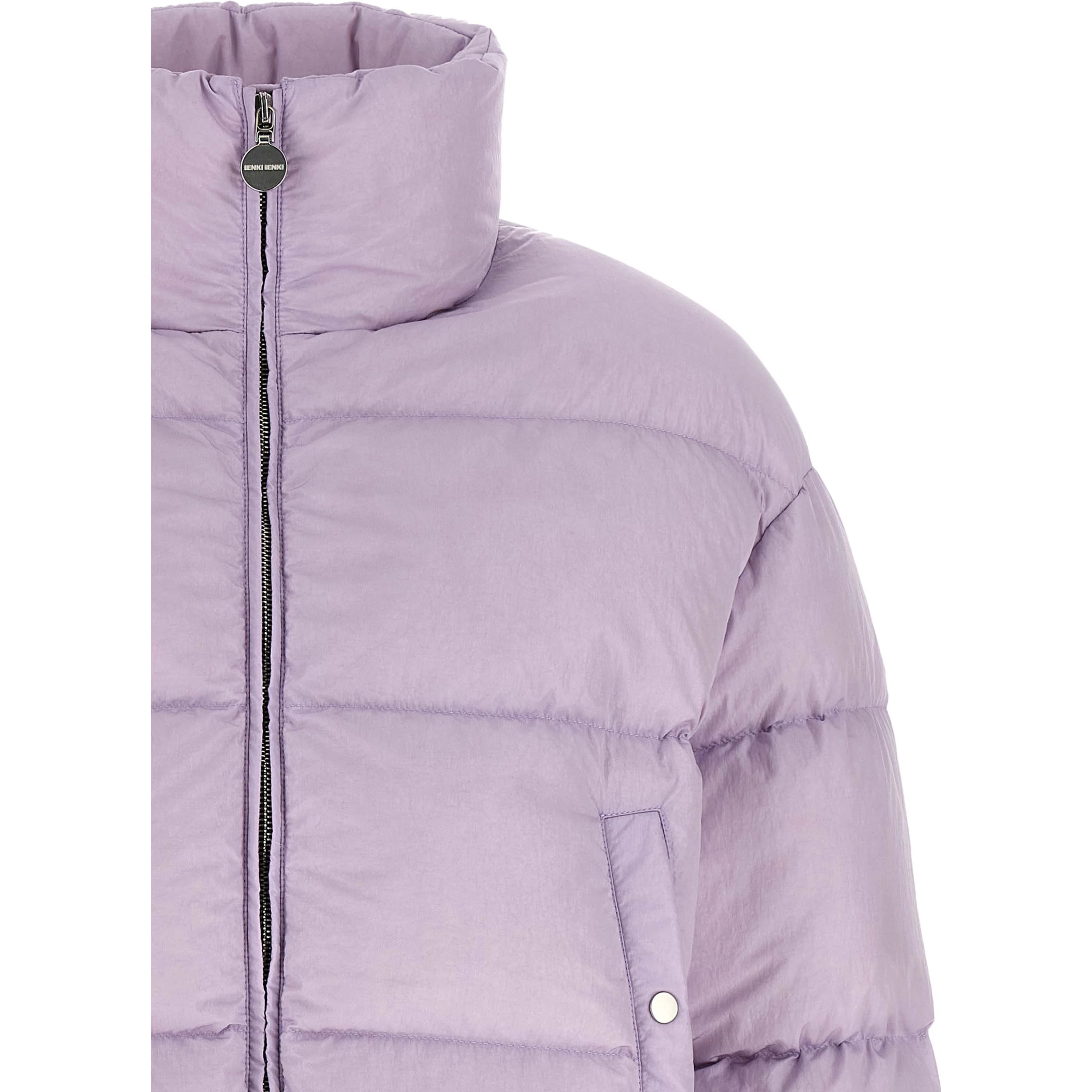 Purple Nylon Full-Length Jacket