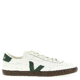 Bicolor Genuine Leather Low Top Sneakers
