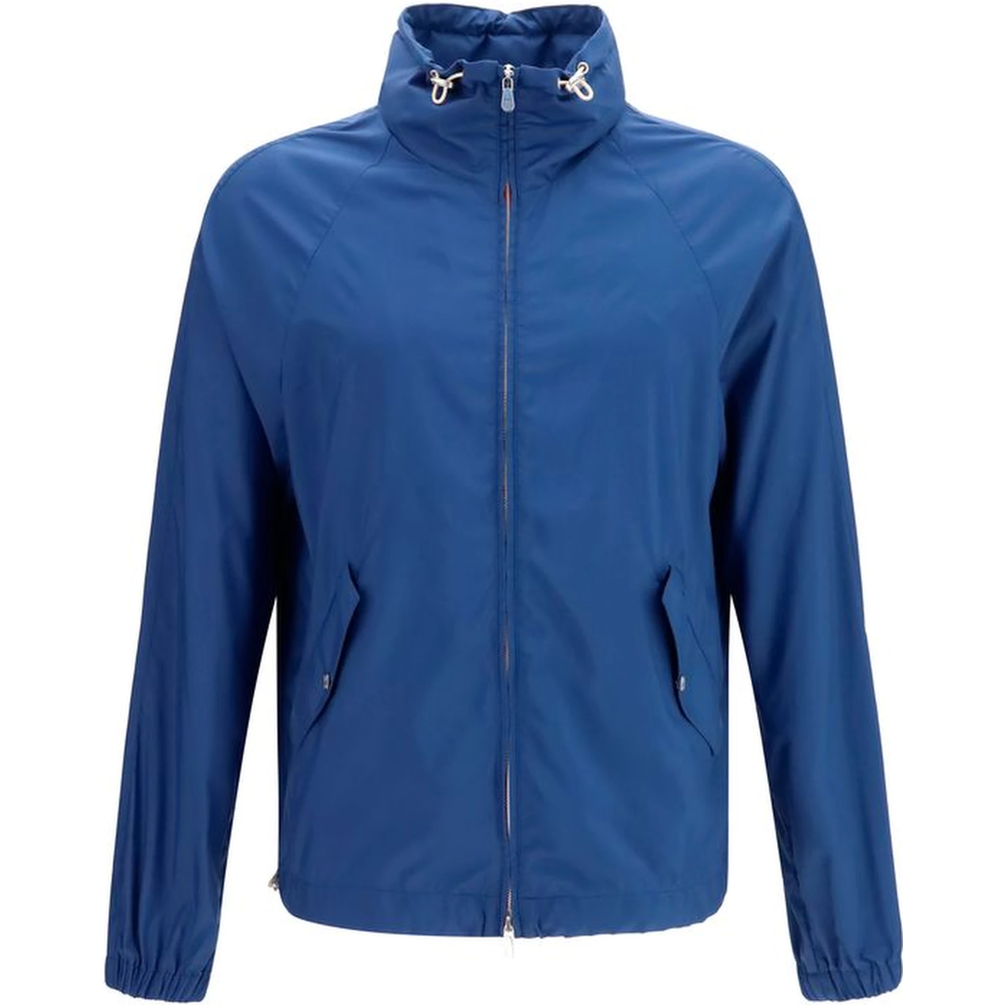 Blue Polyester Shell Jacket