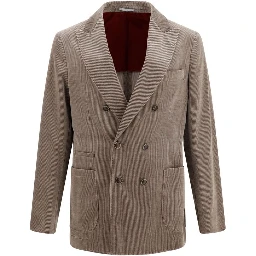 Gray Cotton Full-Length Jacket