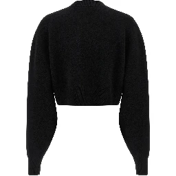 Black Virgin Wool Cardigan