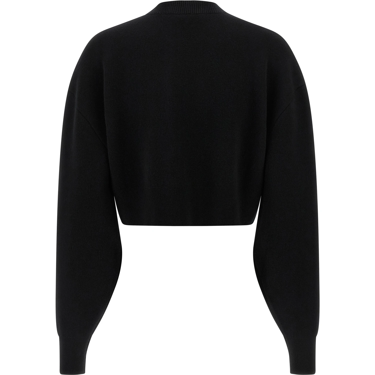 Black Virgin Wool Cardigan