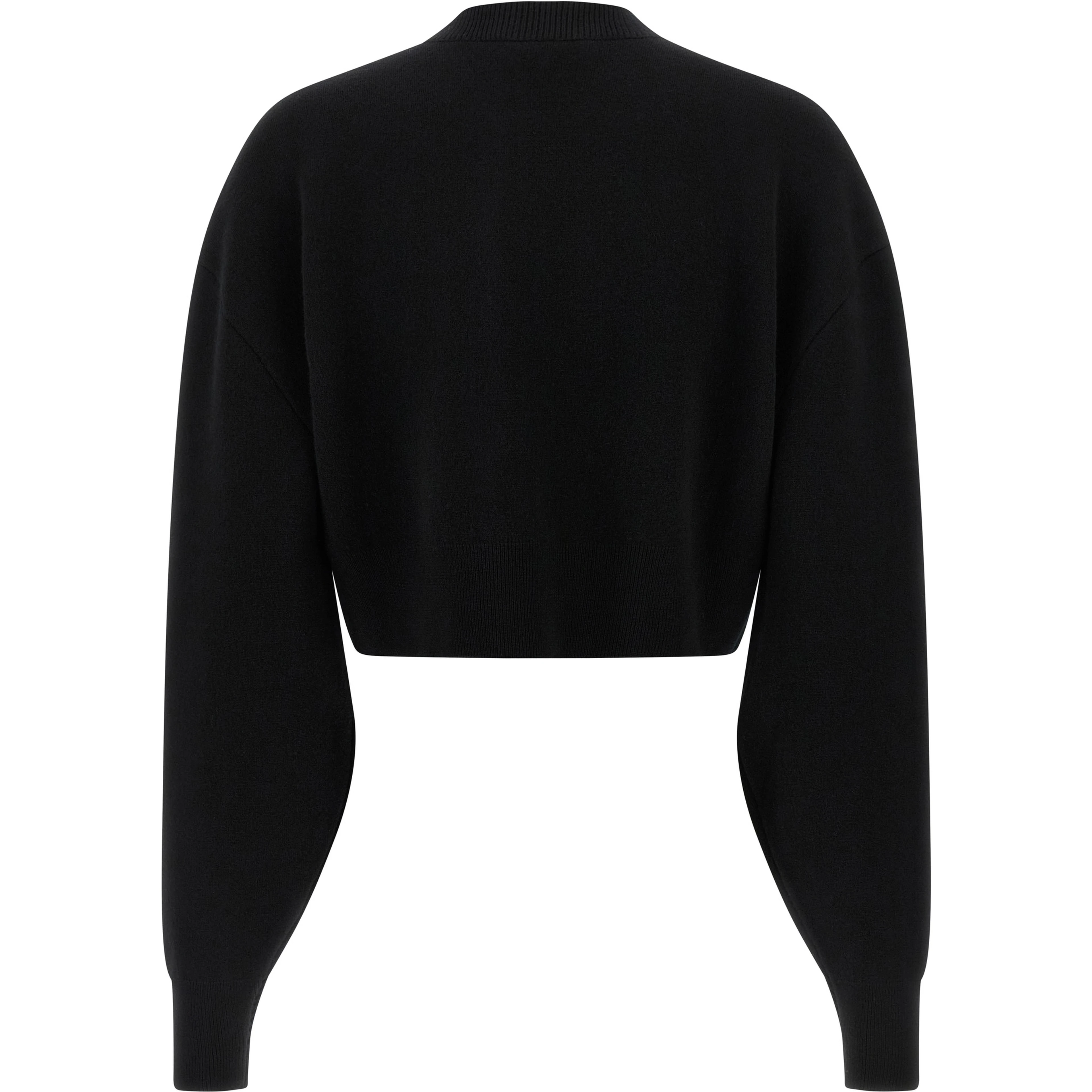 Black Virgin Wool Cardigan