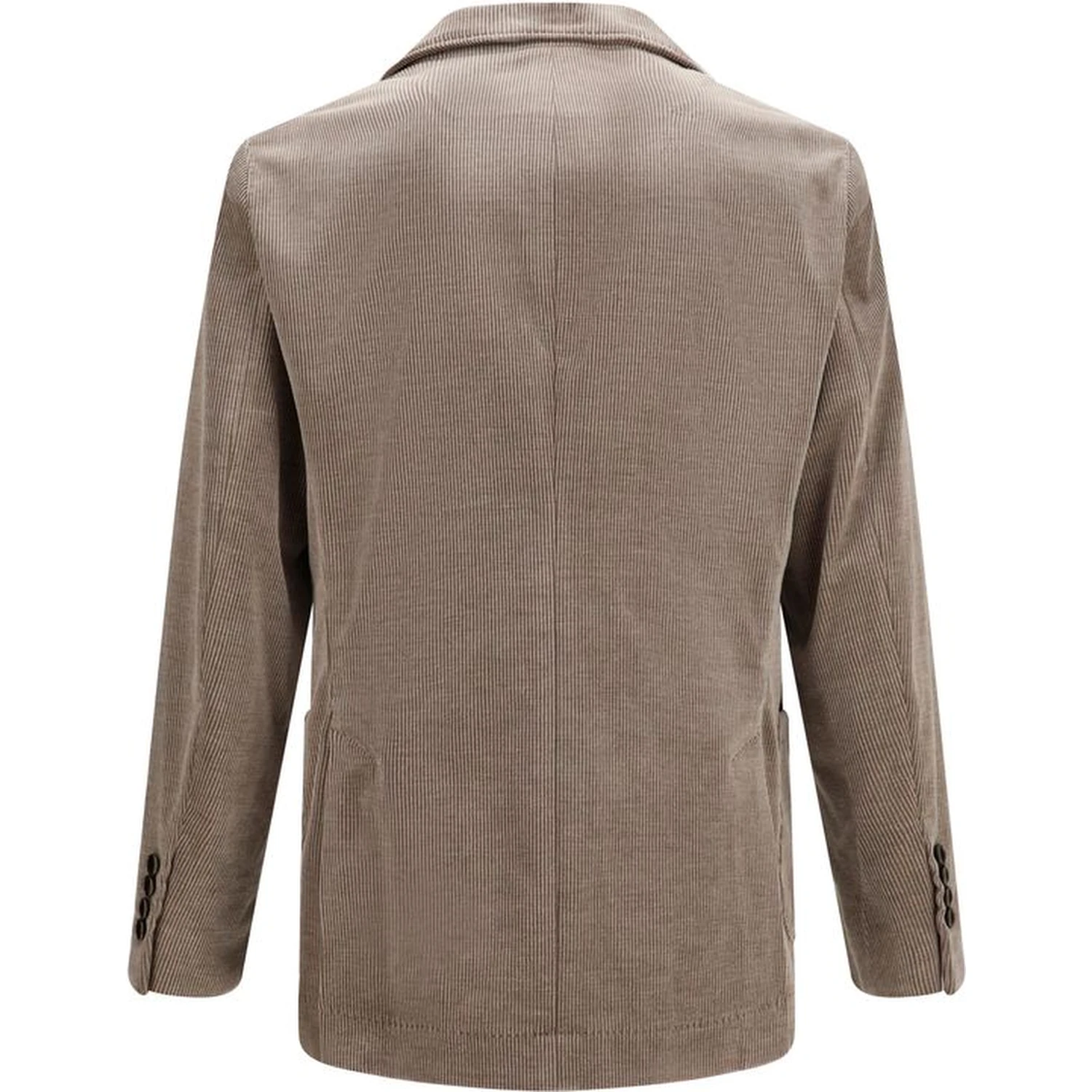Gray Cotton Full-Length Jacket