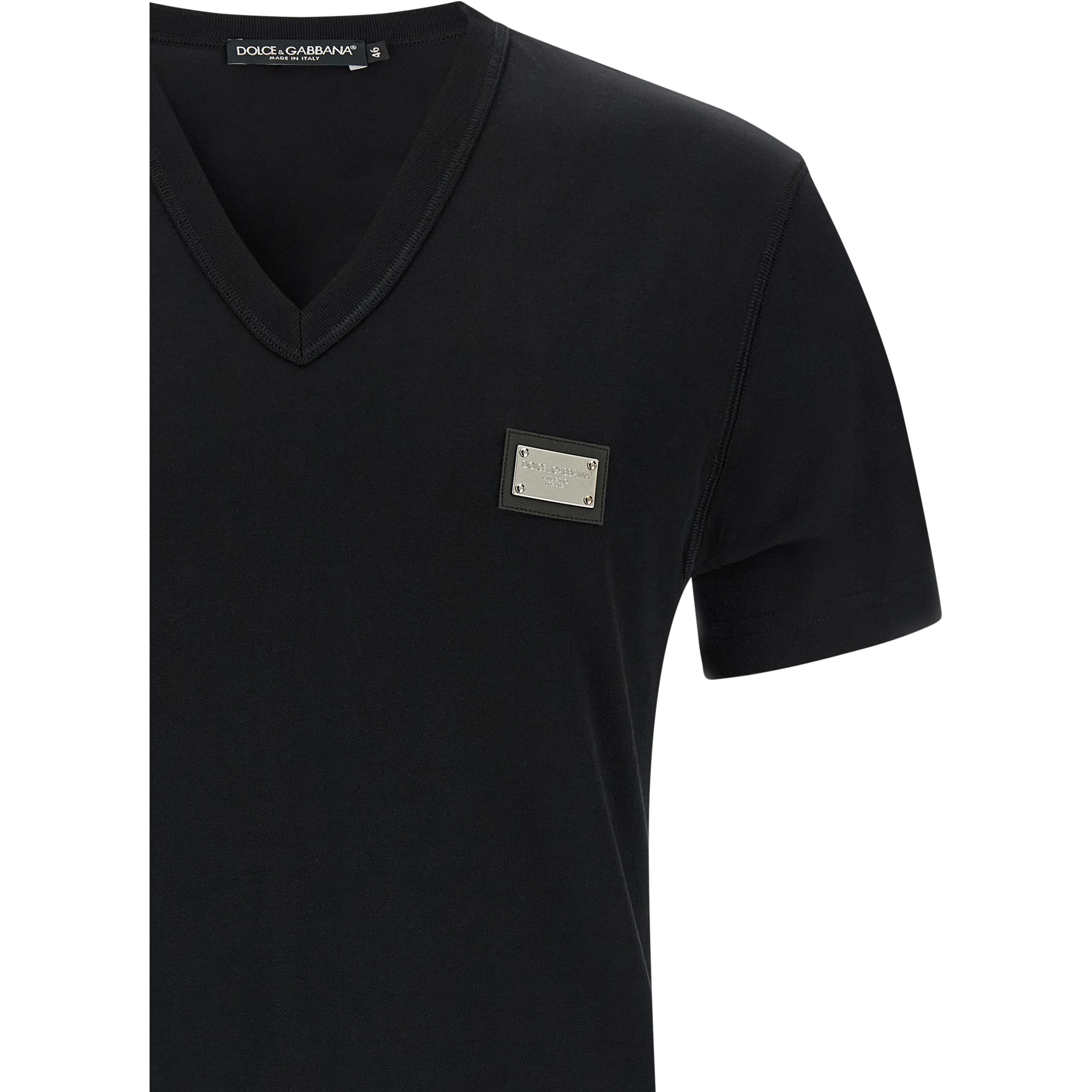 Black Cotton T-Shirt