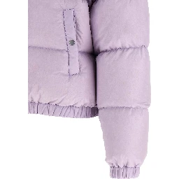 Purple Nylon Full-Length Jacket
