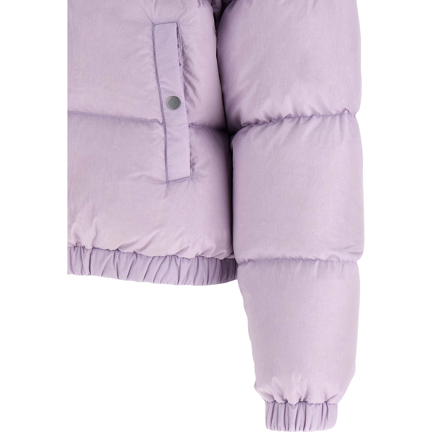 Purple Nylon Full-Length Jacket
