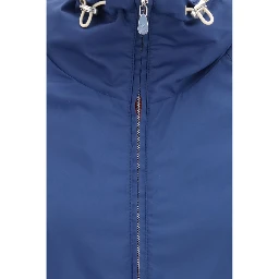 Blue Polyester Shell Jacket