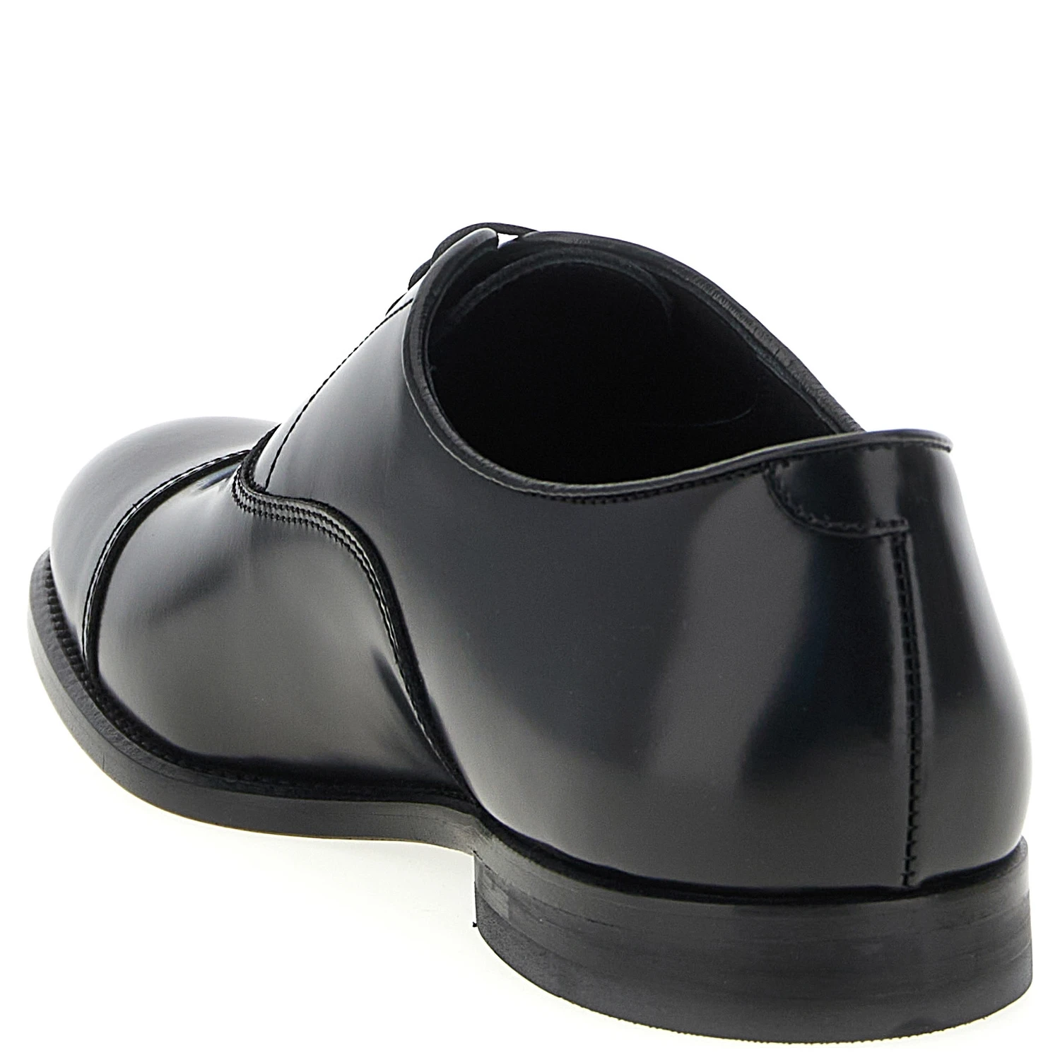 Black Calfskin Oxfords And Derbies