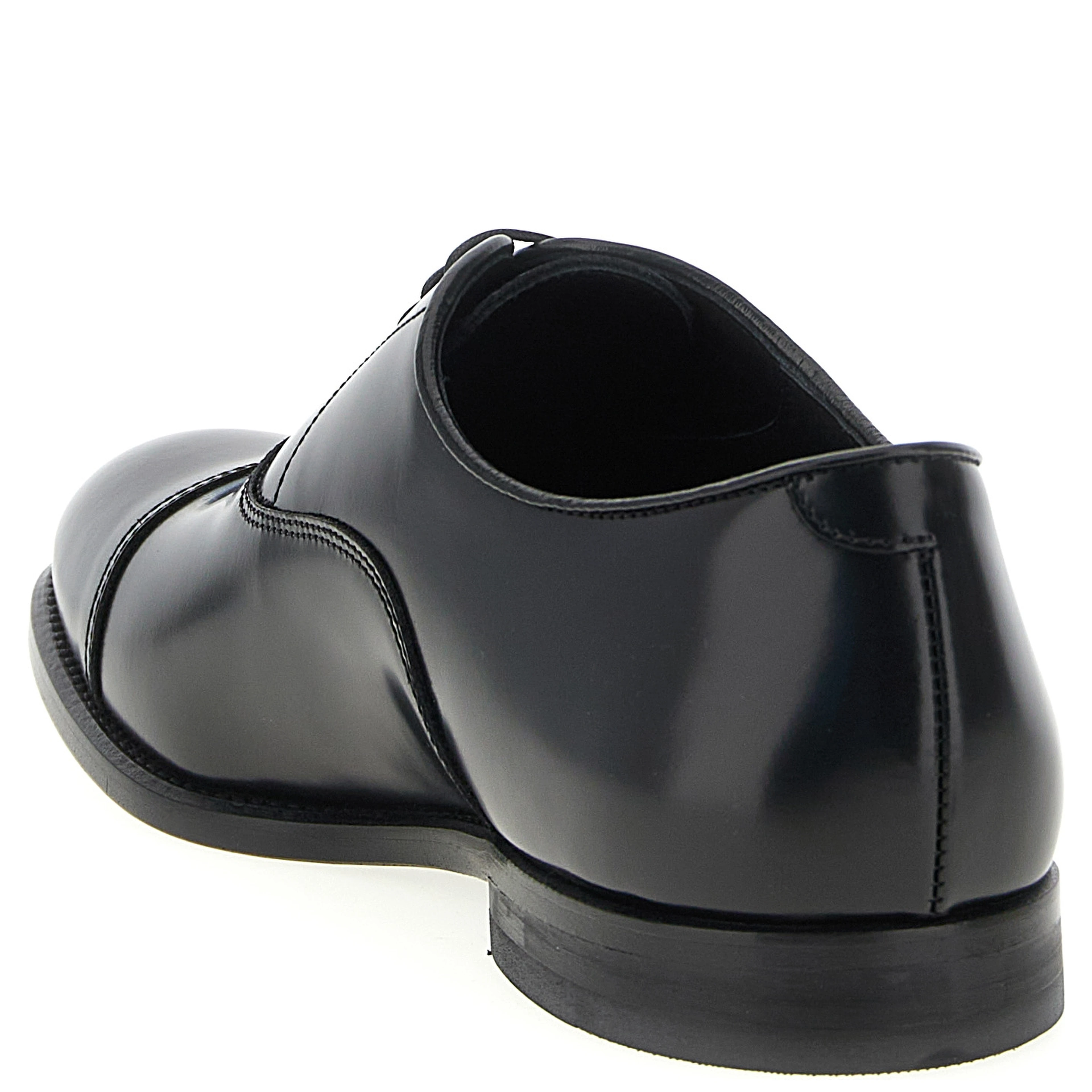 Black Calfskin Oxfords And Derbies