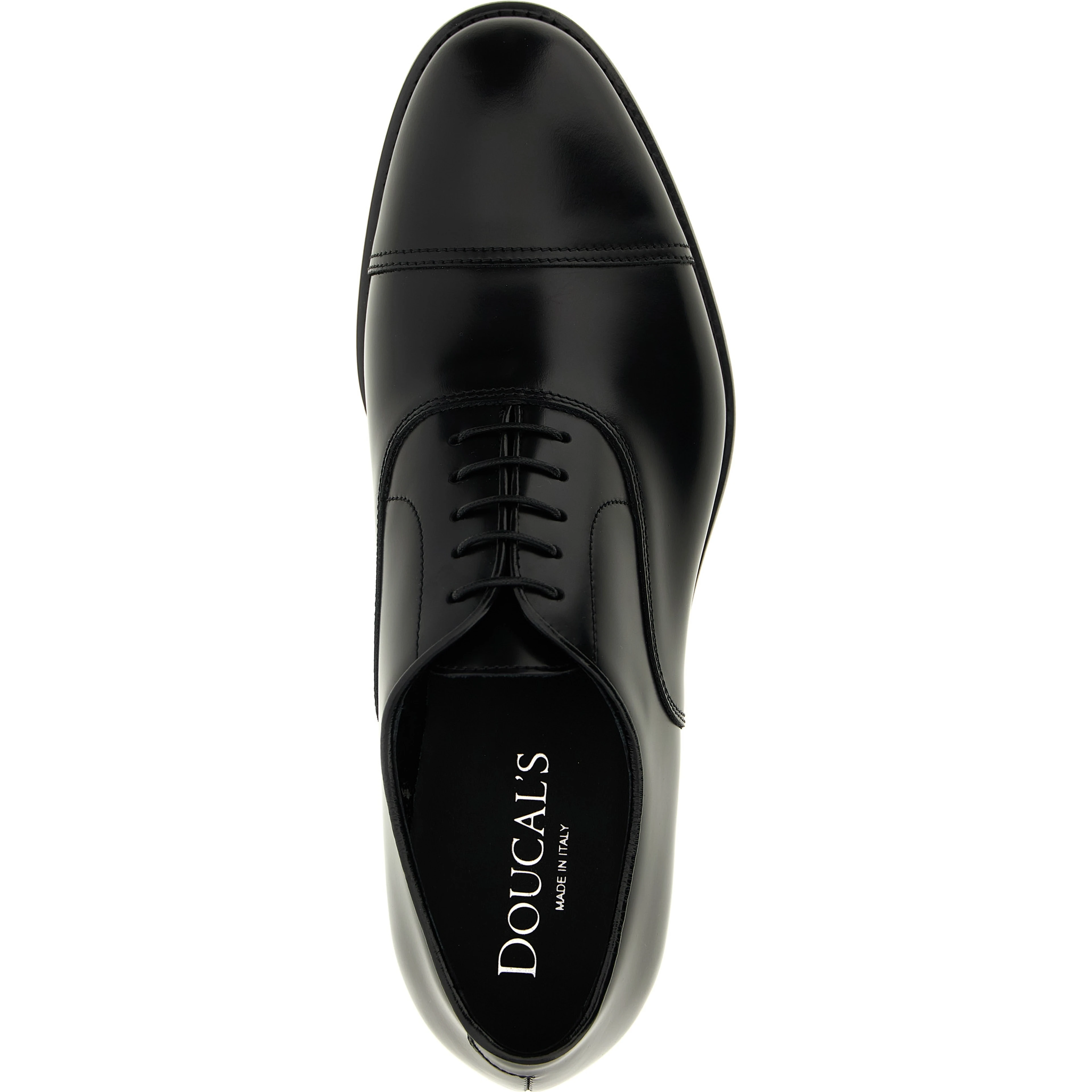 Black Calfskin Oxfords And Derbies