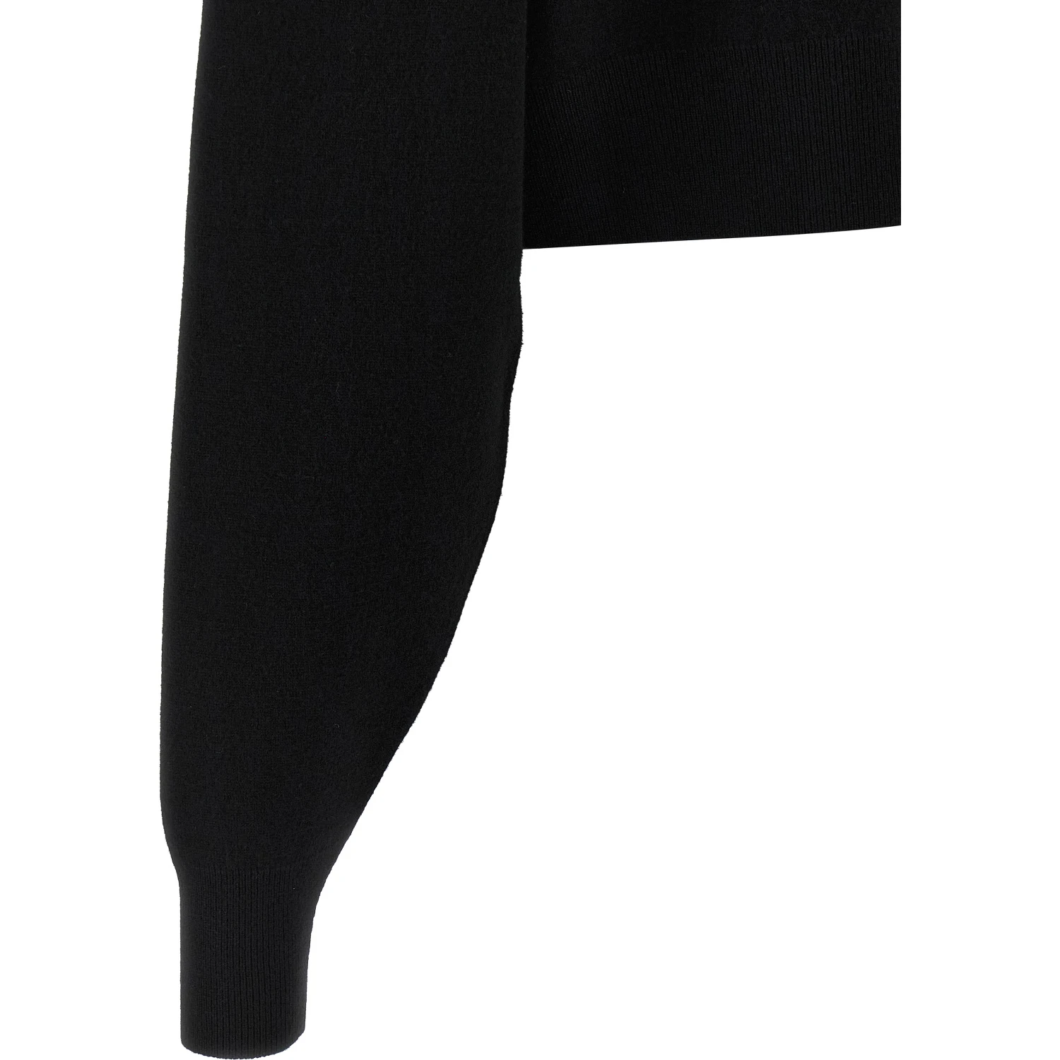 Black Virgin Wool Cardigan