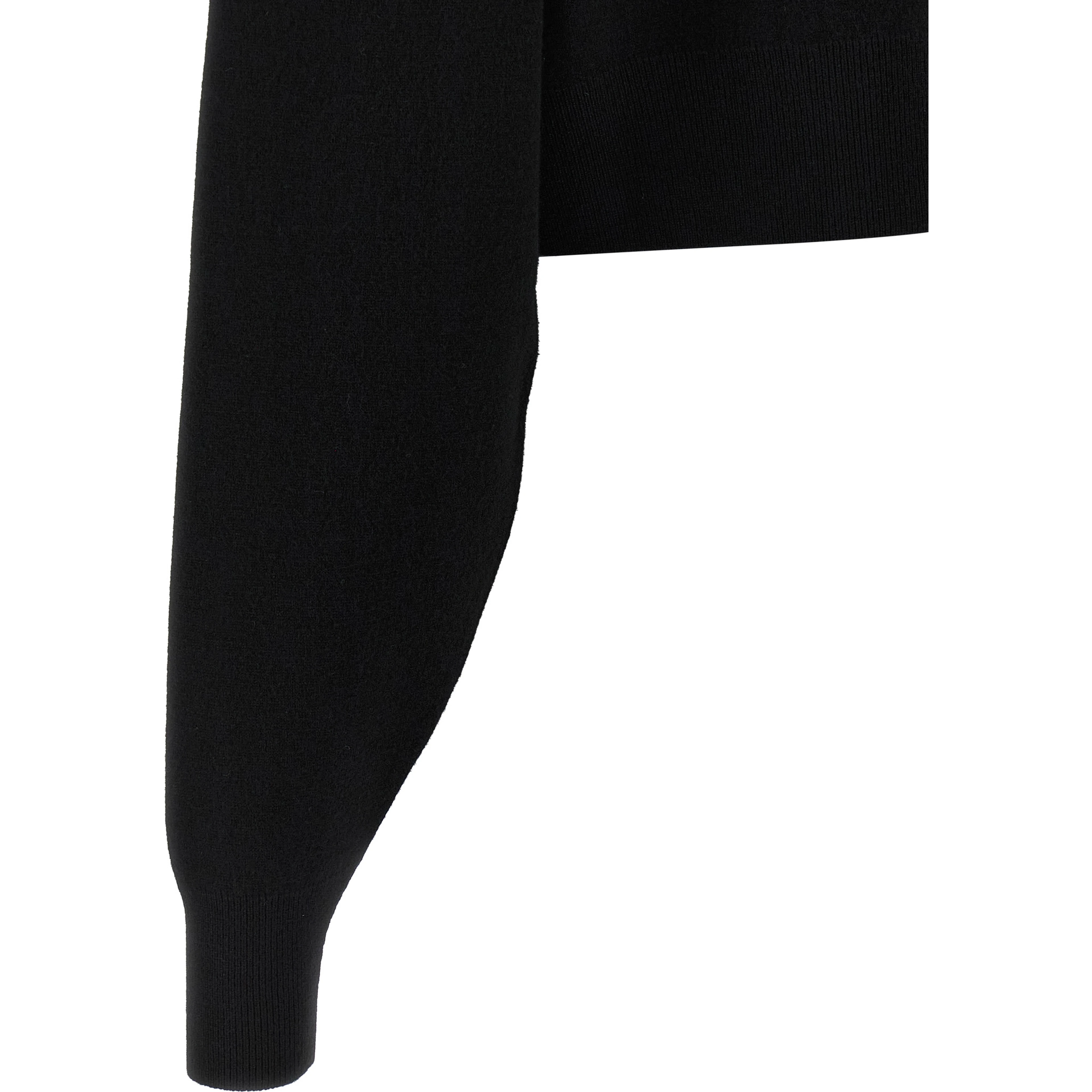 Black Virgin Wool Cardigan