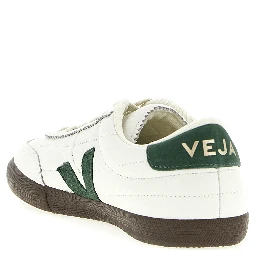 Bicolor Genuine Leather Low Top Sneakers
