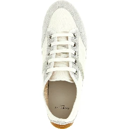 White Polyamide Low Top Sneakers