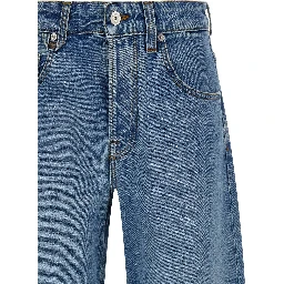 جينز قطني أزرق