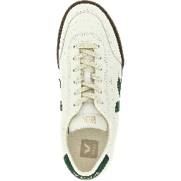 Bicolor Genuine Leather Low Top Sneakers
