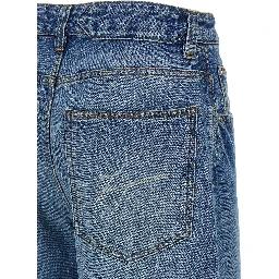 جينز قطني أزرق