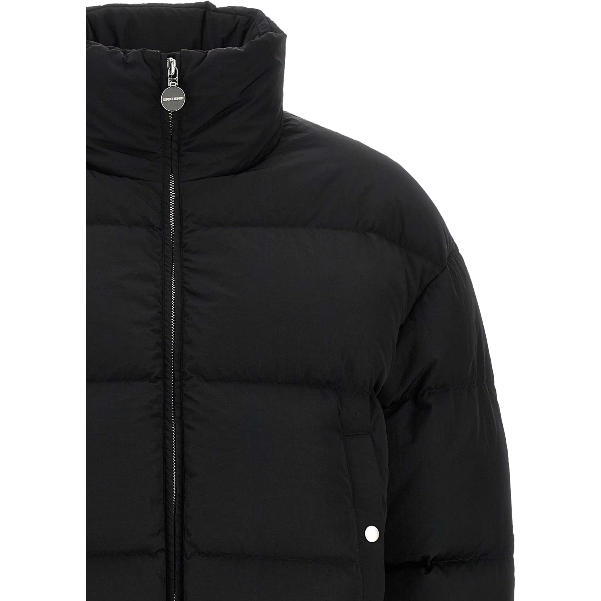 Black Nylon Full-Length Jacket