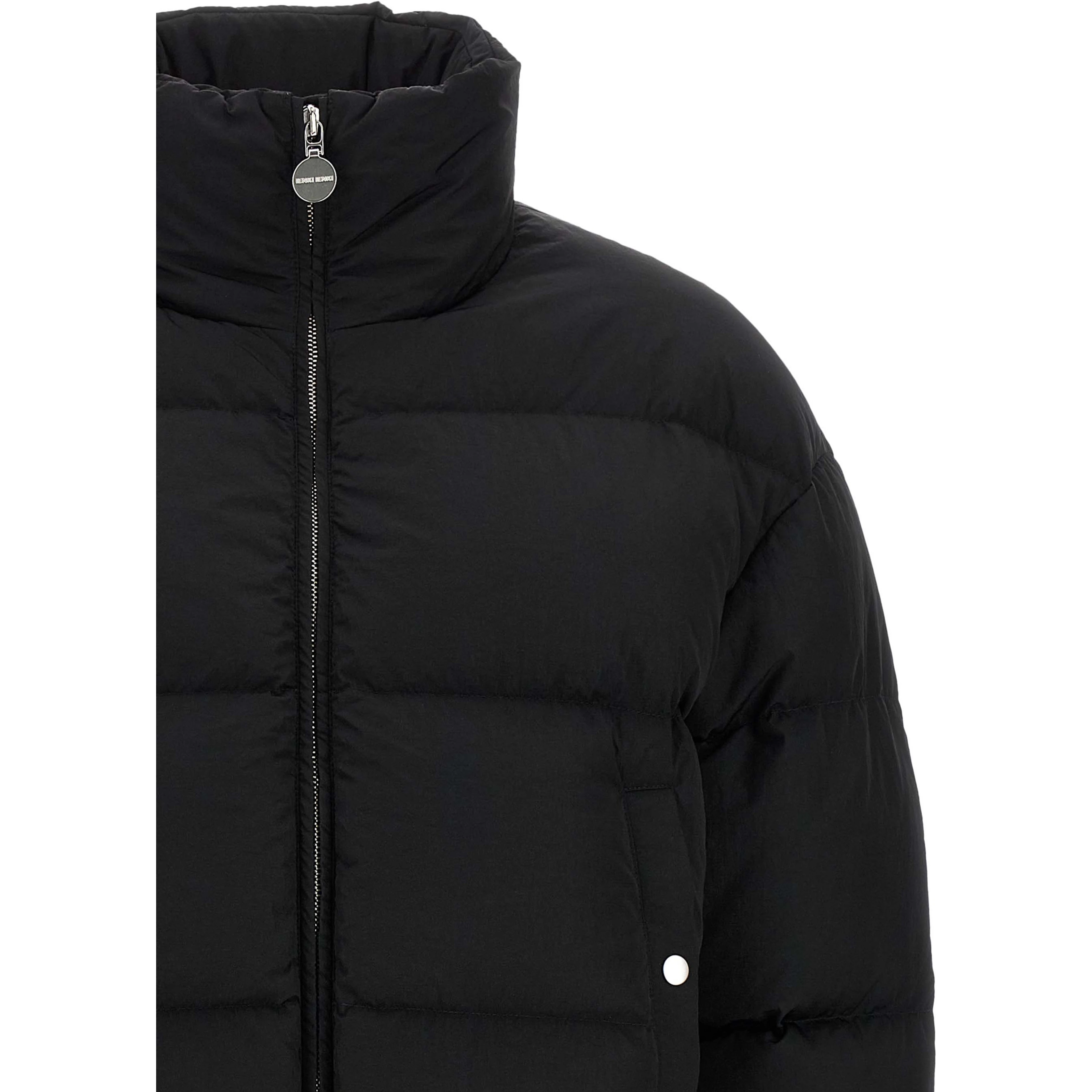Black Nylon Full-Length Jacket