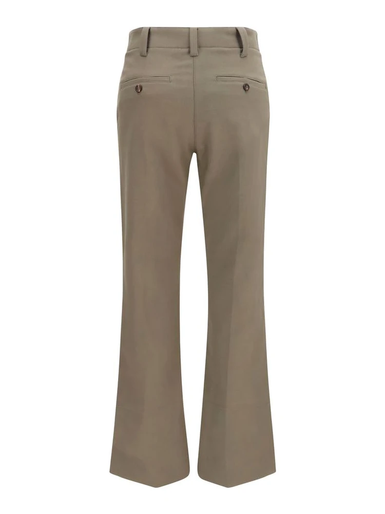 Brown Cotton Flared Pants alternative