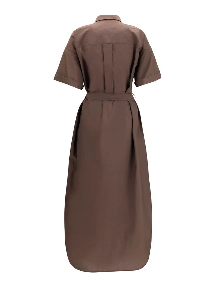 Brown Cotton Casual Dress alternative