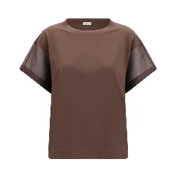 Brown Cotton T-Shirt