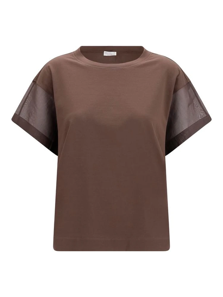 Brown Cotton T-Shirt