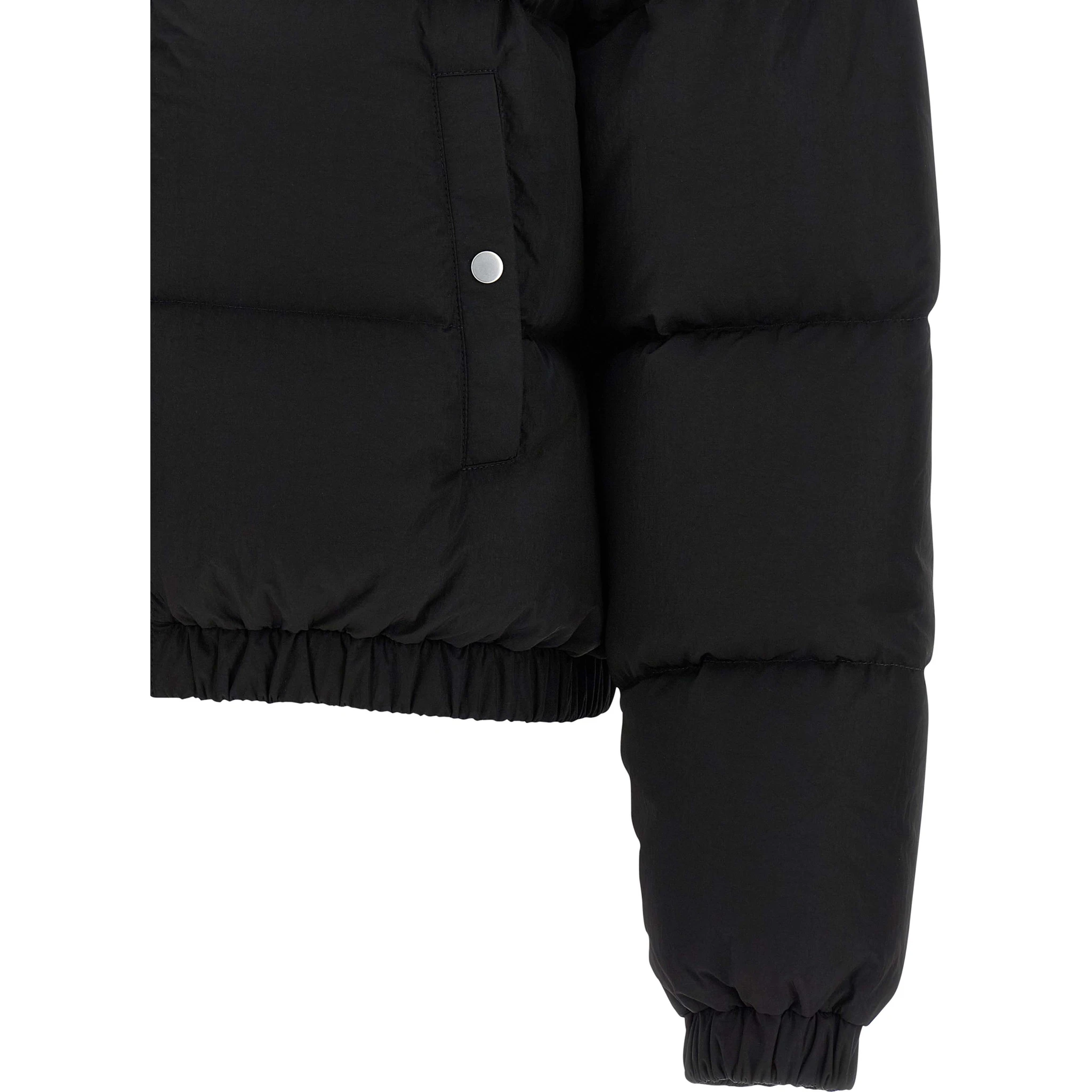 Black Nylon Full-Length Jacket
