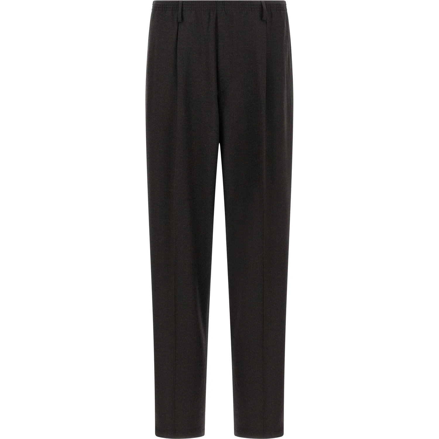 Brown Wool Casual Pants