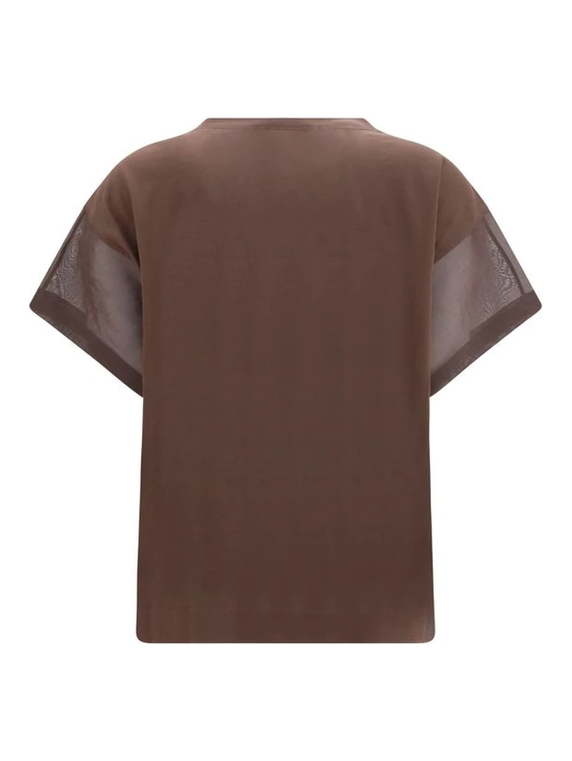 Brown Cotton T-Shirt