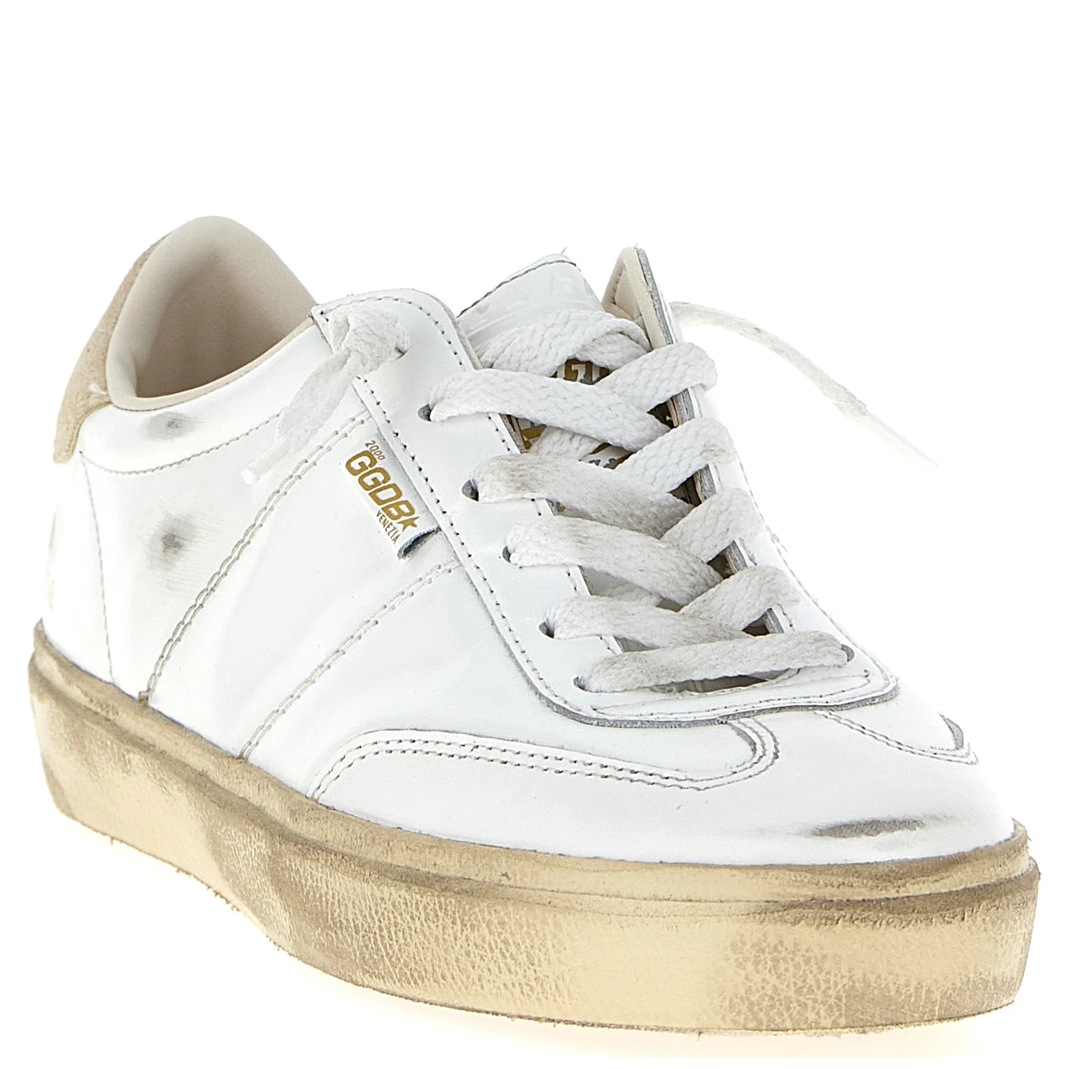 White Cowhide Sneakers