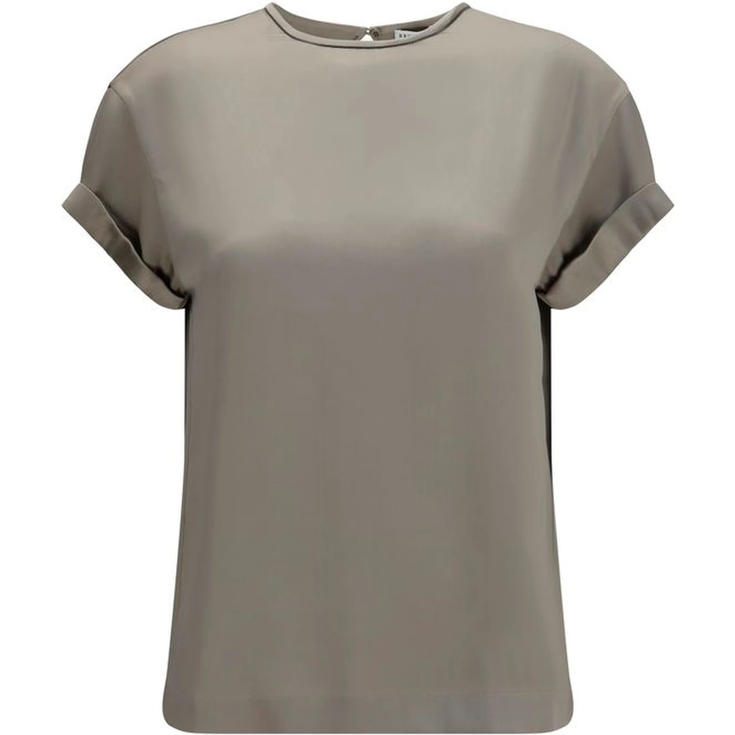 Beige Elastane Blouse