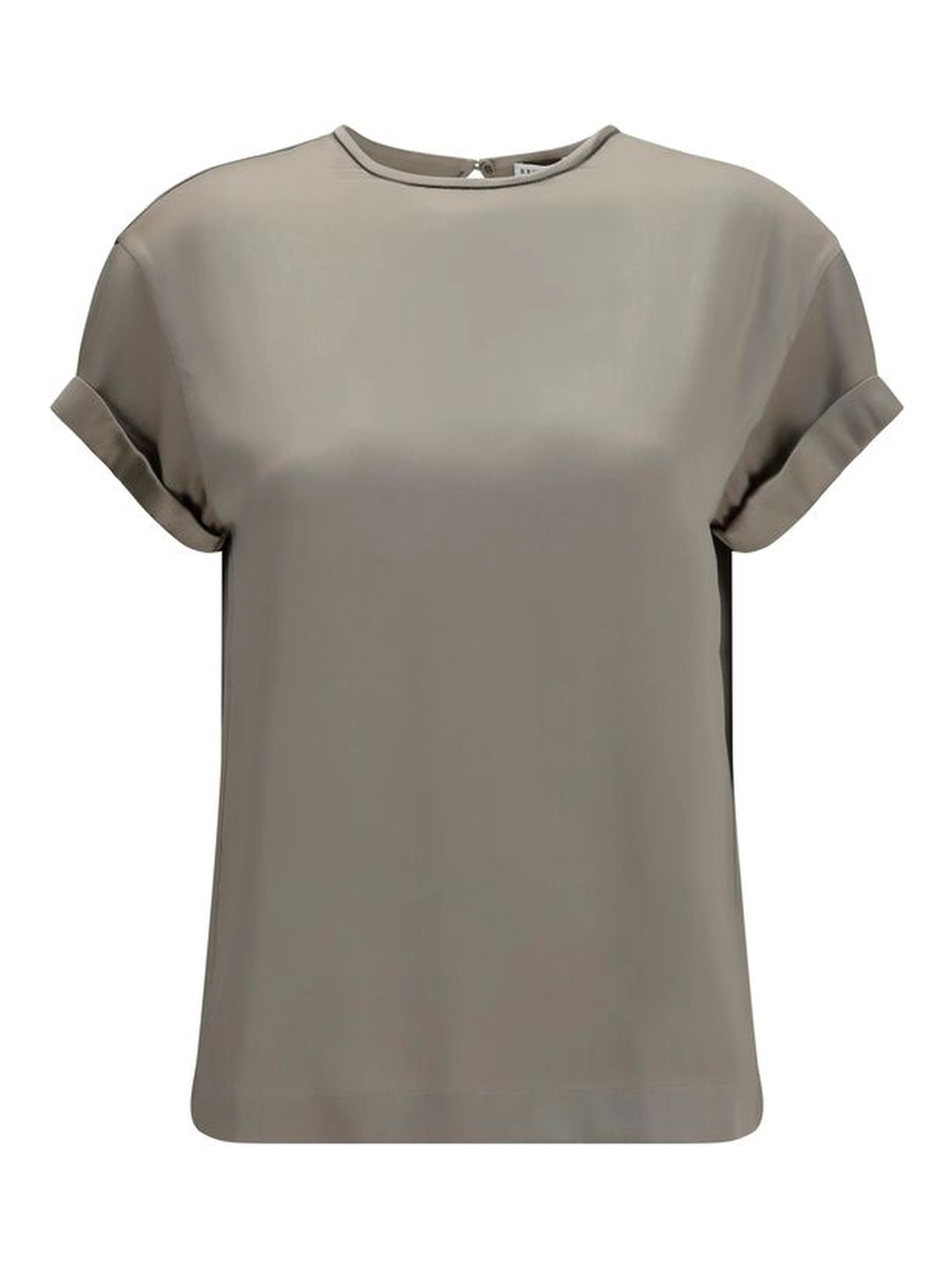 Beige Elastane Blouse