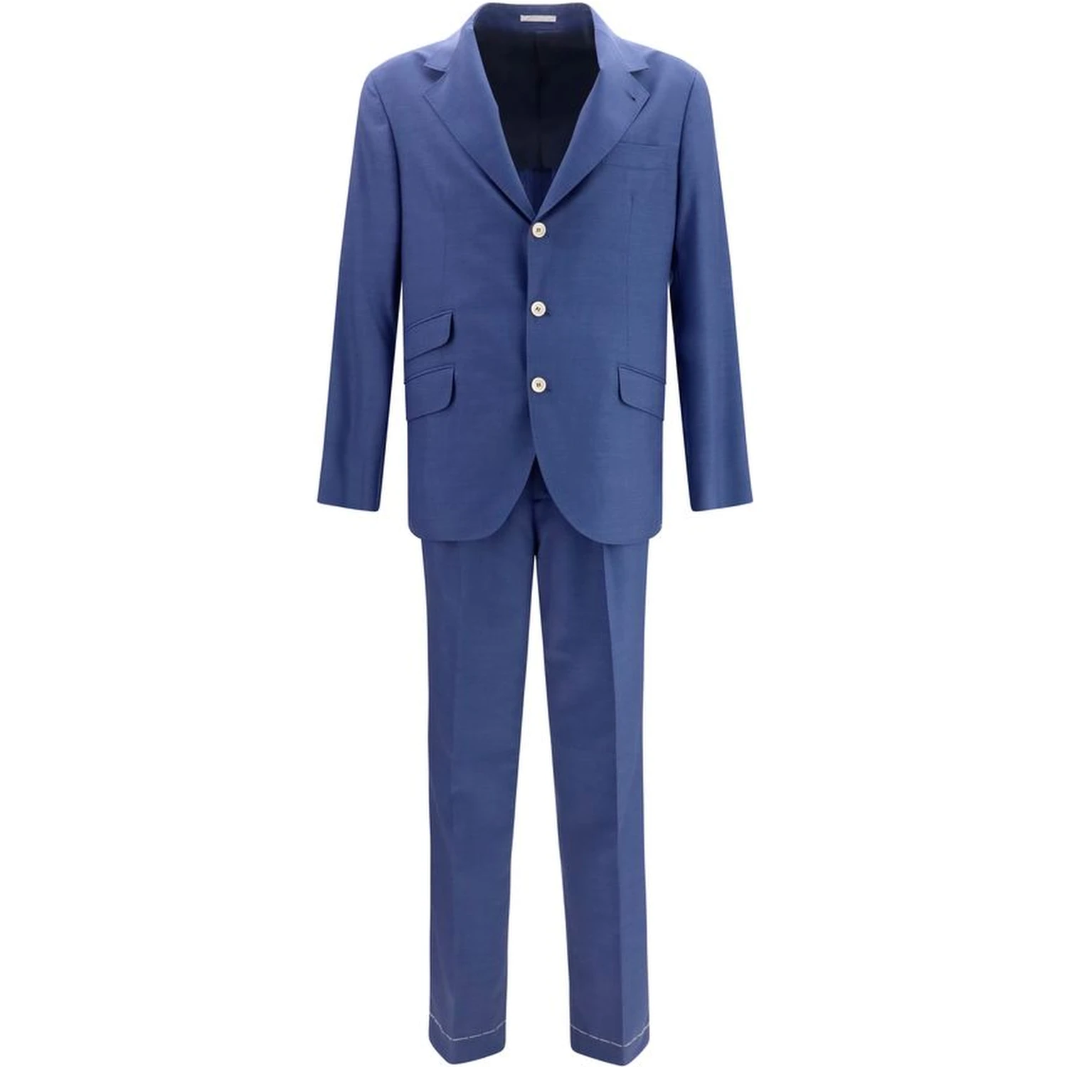 Blue Wool Oves Aries Two-Piece Suit