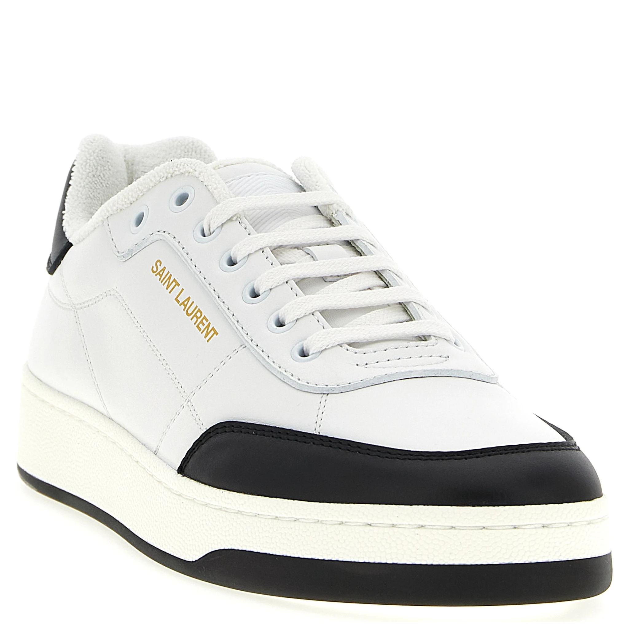 Bicolor Calfskin Low Top Sneakers