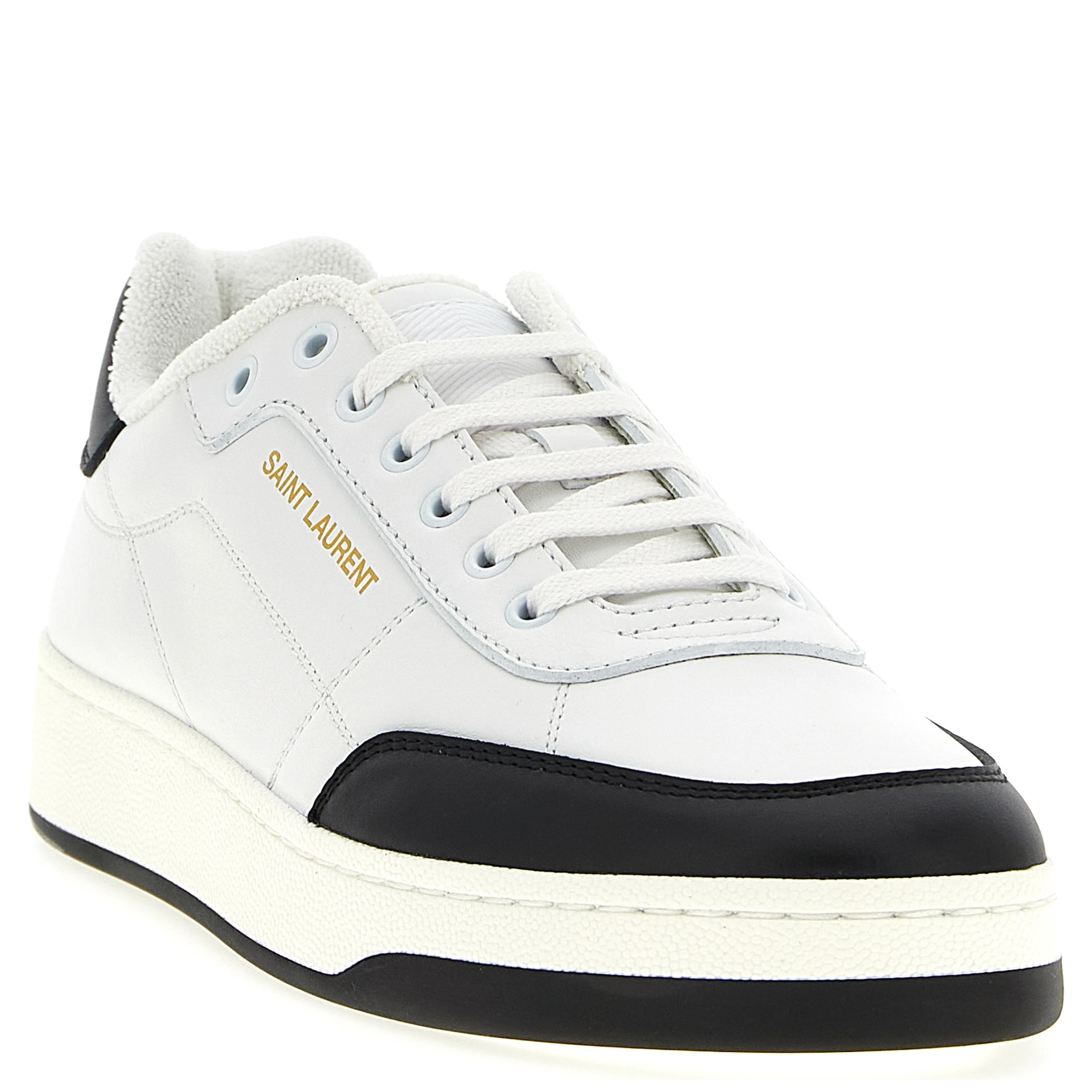 Bicolor Calfskin Low Top Sneakers