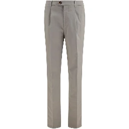 Bicolor Cotton Chino Pants