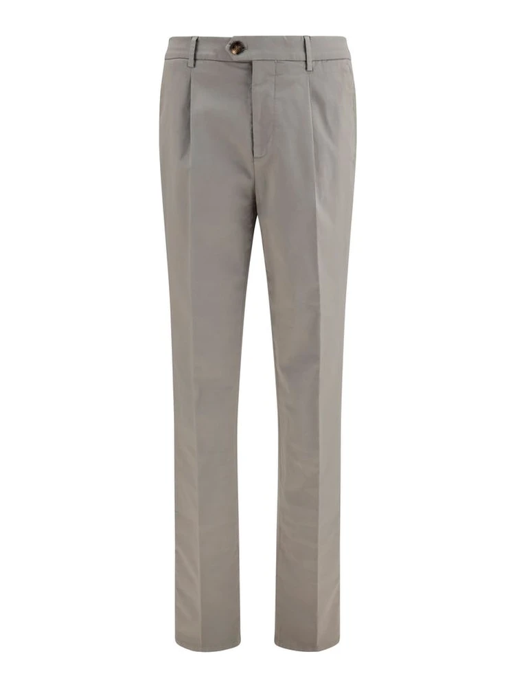 Bicolor Cotton Chino Pants