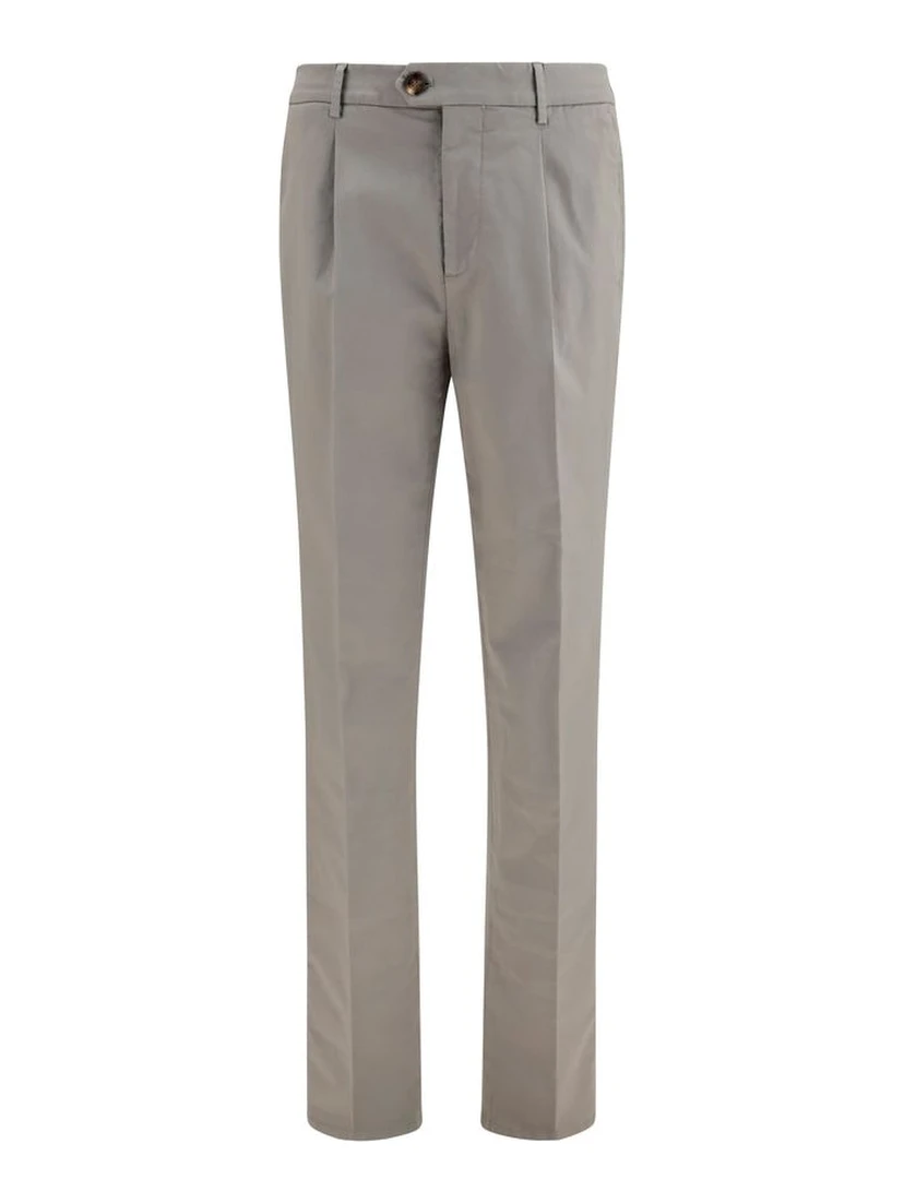 Bicolor Cotton Chino Pants